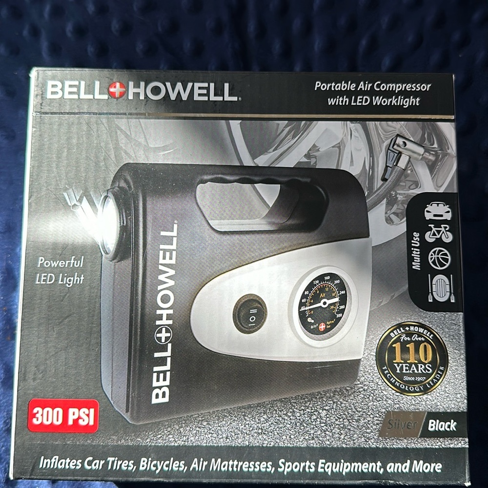 Bell + Howell Portable air compressor
